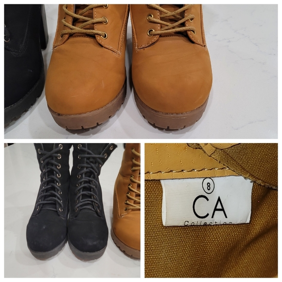 Women's Chunky Heel Boots 2 Pairs Size 8 - Picture 16 of 16